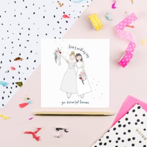 Happy Wedding Day Gals Greeting Card