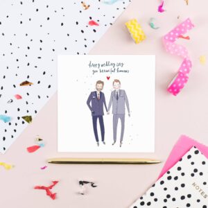 Happy Wedding Day Guys Greeting Card